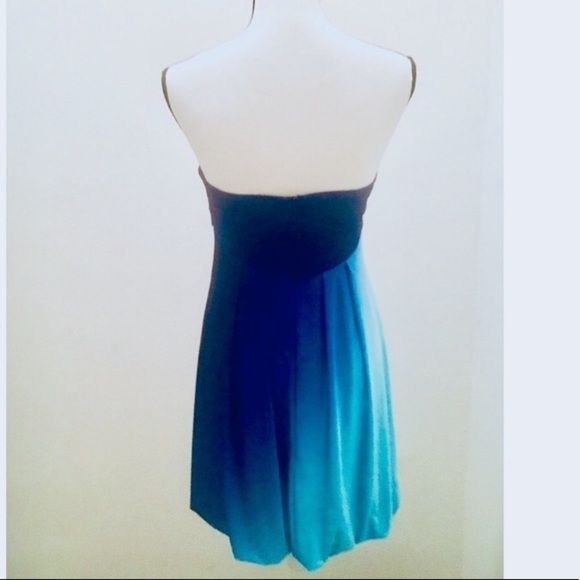 Xscape Blue Y2K Ombré Bubble Cocktail Dress Size 4 - Picture 8 of 12
